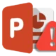 Иконка, свидетельствующая о сбое активации программного обеспечения PowerPoint