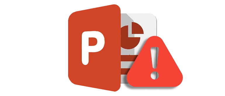 Иконка, свидетельствующая о сбое активации программного обеспечения PowerPoint
