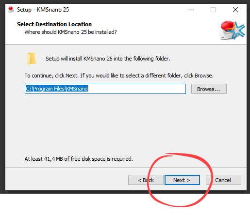 Установка KMSnano